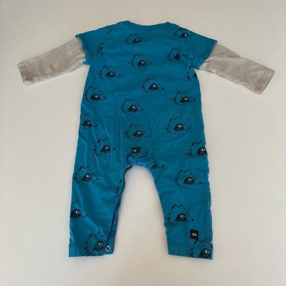 Tea Collection Racoon Romper - Picture 2 of 3